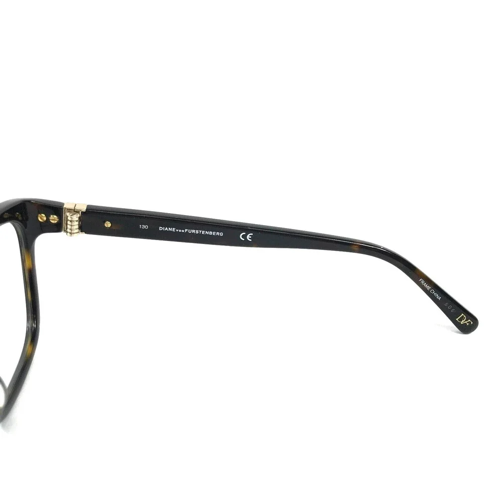 Diane Von Furstenberg Eyeglasses Frames DVF5074 237 Dark Tortoise 52-17-130